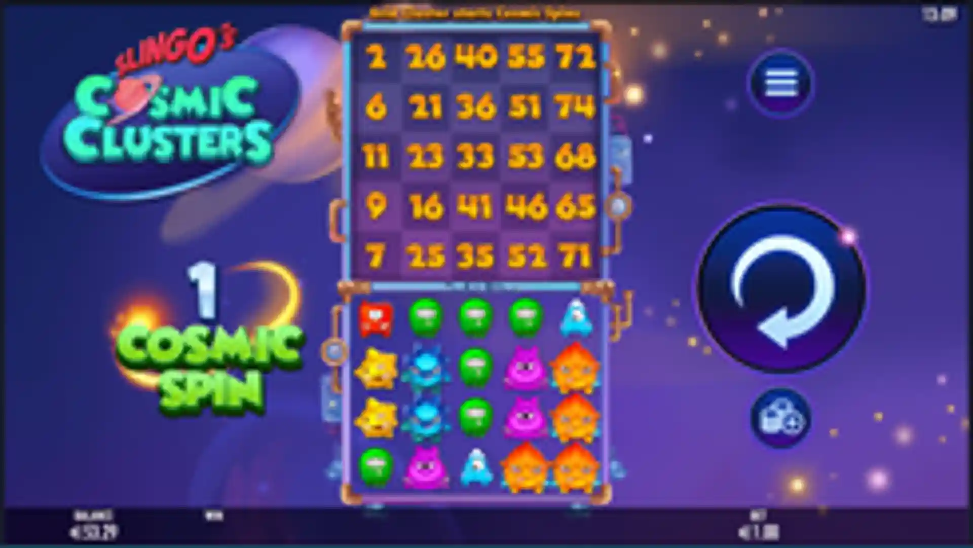 Slingo Cosmic Clusters