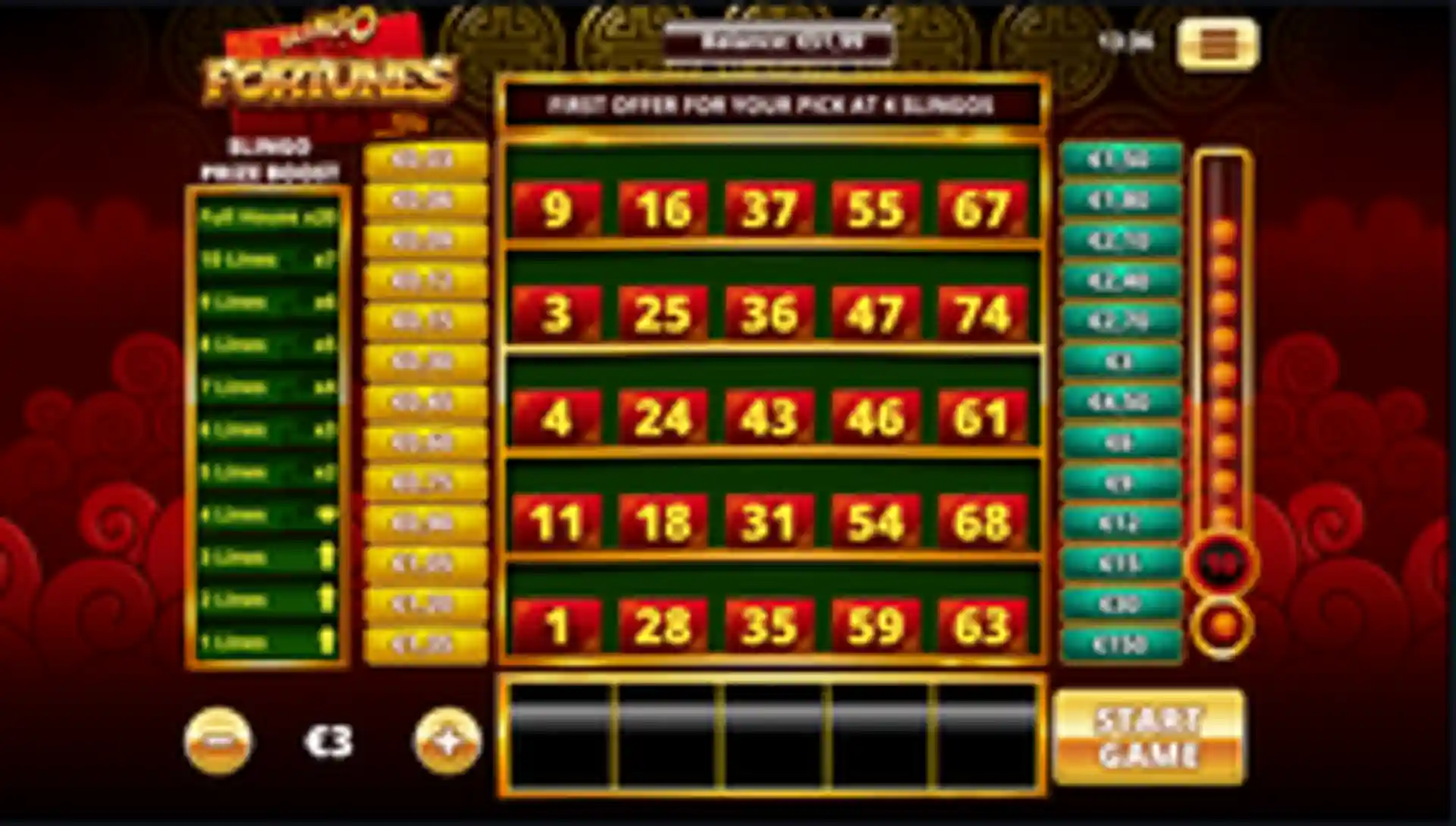 Slingo Fortunes