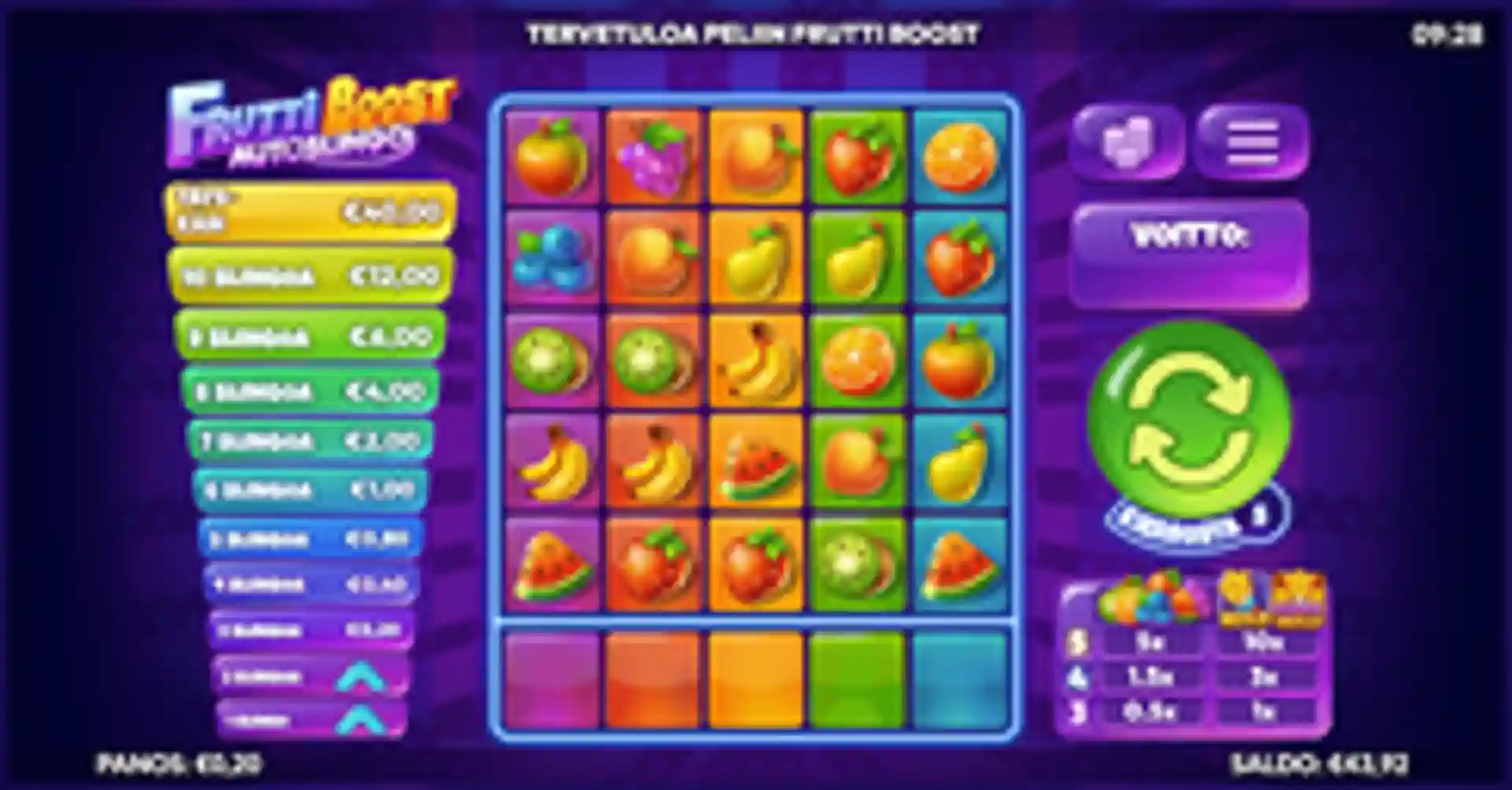 Frutti Boost Auto Slingo gp